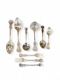Towle "Old Colonial" sterling flatware set.