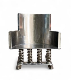 Handmade steel chair.