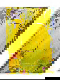 Tatiana Kaupp, "Yellow Abstraction #3," O/C.
