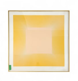 Anuszkiewicz, "Centered Square Series," 1980.