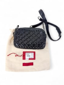 Valentino Garavani black Rockstud cross body.