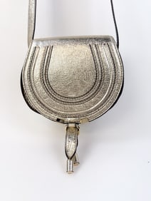 Chloe Marcie metallic gold mini cross body.