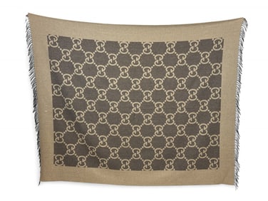 Gucci Double G throw blanket.