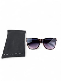Quay faux tortoiseshell sunglasses.