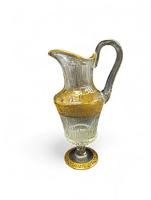 St. Louis style "Thistle" crystal jug.