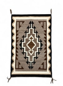 Lena Begay, Navajo Two Grey Hills rug.