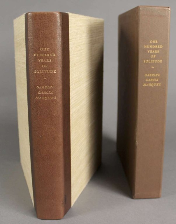 Marquez. ONE HUNDRED YEARS OF SOLITUDE. 1995/2000.: [Limited Editions Club]. Gabriel Garcia Marquez. ONE HUNDRED YEARS OF SOLITUDE. Gregory Rabassa translator, Rafael Ferrer illustrator, introduced by Alastair Reid. Limited Editions Club, (1982). 4to.