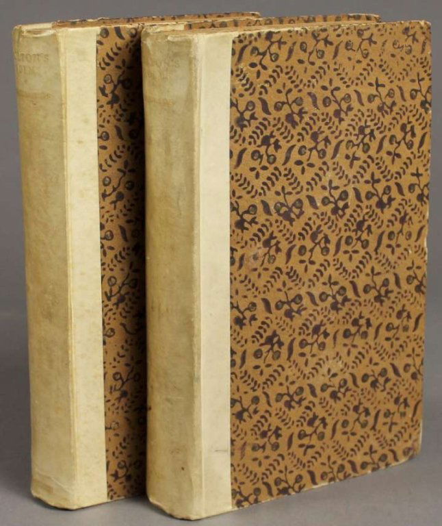 Milton. POEMS IN ENGLISH... 2 Vols Nonesuch, 1926: [Nonesuch Press]. John Milton. POEMS IN ENGLISH WITH ILLUSTRATIONS BY WILLIAM BLAKE. 2 Vols. Lon: Nonesuch Press, 1926. Total of 1540 issued. #135 of 1450 on Van Gelder Rag Paper. Dreyfus, "A History