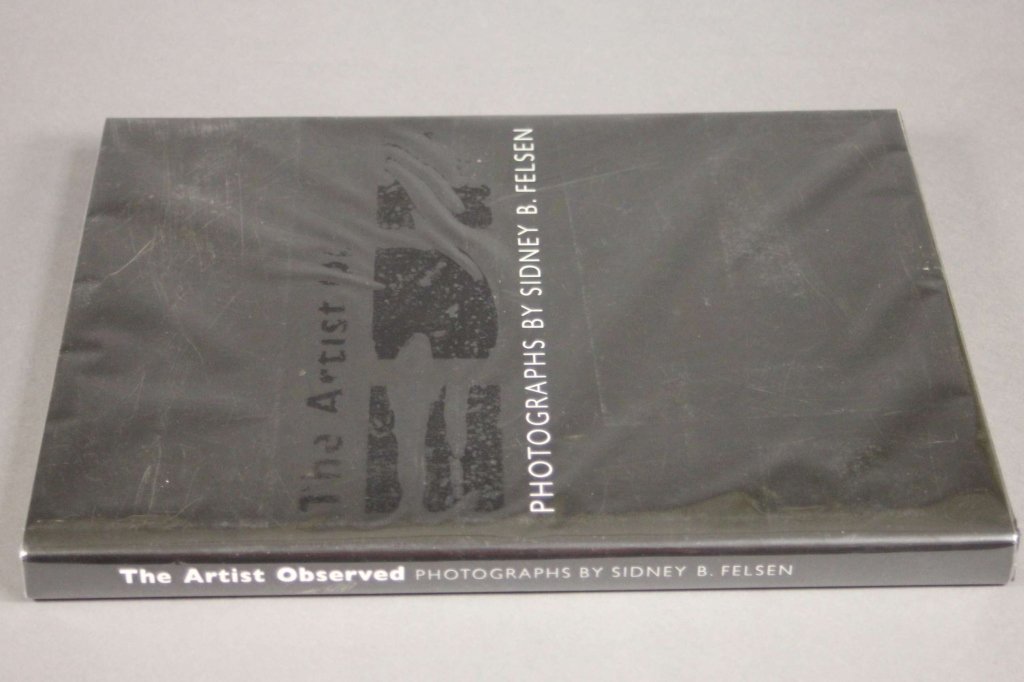 THE ARTIST OBSERVED. Signed by 9 artists.: [Artists’ Signed Book]. Sidney Felsen and Constance Glenn. THE ARTIST OBSERVED. Santa Fe: Twin Palms Publications, 2003. Folio. Black cloth stamped in blind. Fine condition, in black dj stamped in b