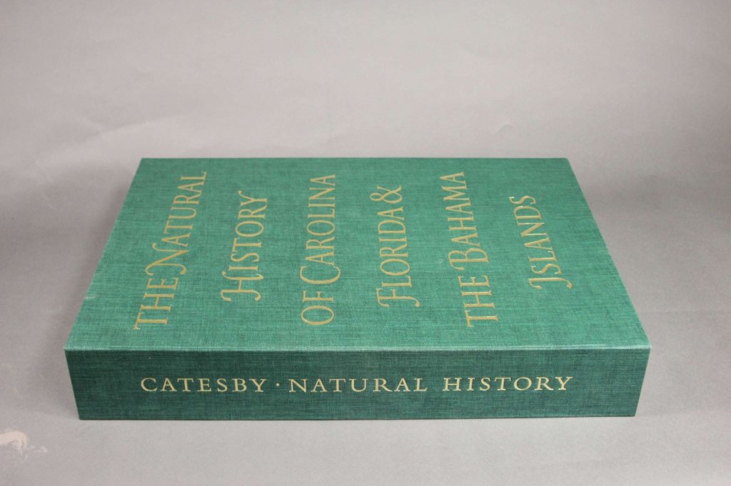 Catesby. THE NATURAL HISTORY OF CAROLINA...: [Birds]. Mark Catesby. THE NATURAL HISTORY OF CAROLINA, FLORIDA AND THE BAHAMA ISLANDS. Introduction by George Frick, notes by Joseph Ewan. Savannah, GA: Beehive Press, 1974. Folio. Consists of [50] f