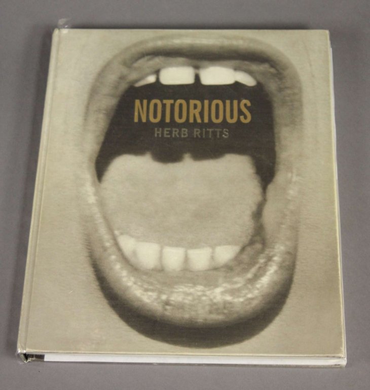 NOTORIOUS, signed by Nancy Reagan & 3 others.: [Photography/Signed]. Herb Ritts. NOTORIOUS. Bos: Bulfinch / Little, Brown, (1992). Folio. Pictorial paper boards. Very good condition, one page has tear into an image; no dj as issued. Photographic p