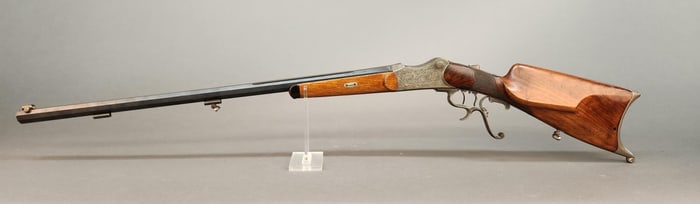 German Martini Action Schuetzen rifle, 7.6mm