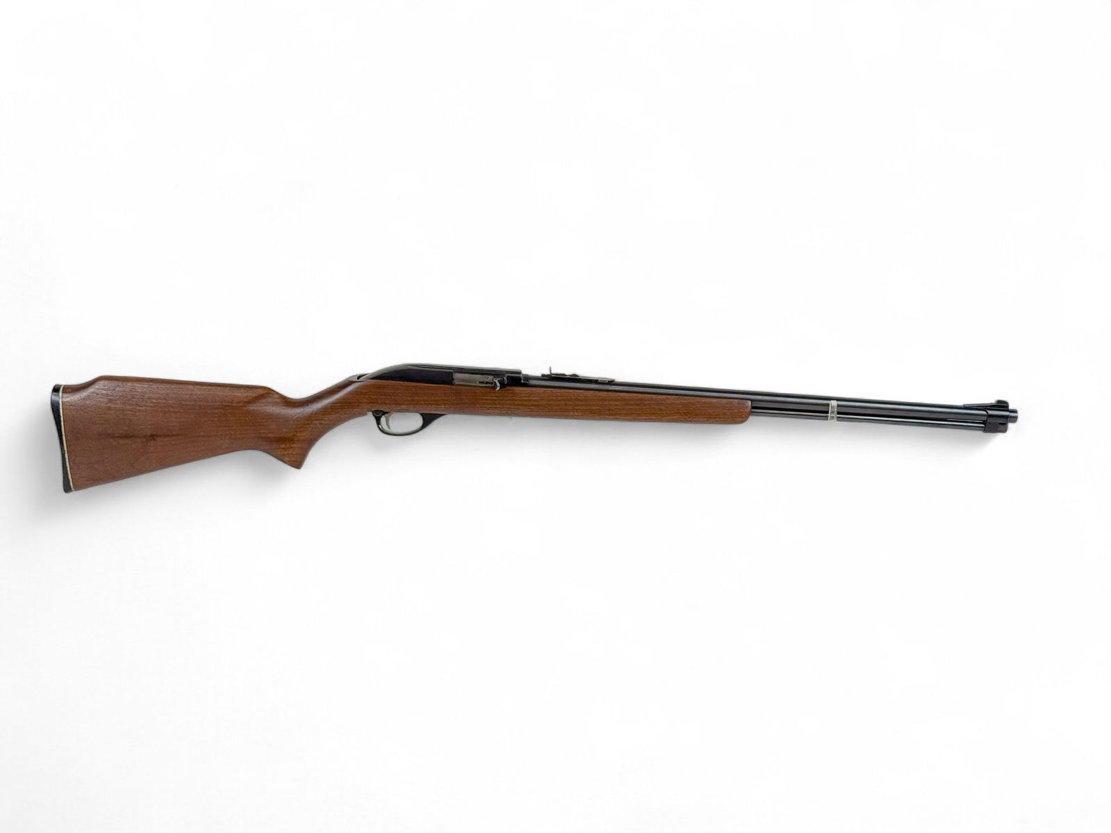 Marlin M99 semi-auto rifle, .22 LR: [Modern Firearm] A Marlin Firearms Co. 1959-60 Promotional Model 99 semi-automatic rifle, .22 LR. Blued finish. 22" barrel rear notch and front blade sight. Walnut semi pistol grip stock. Serial 89 40