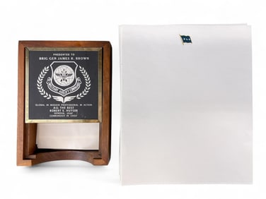 Lt. Gen. James R. Brown, USAF stationary.