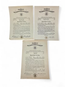 3 Gen. Brown Commission Letters