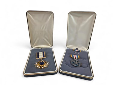 2 Gen. Brown medals in boxes