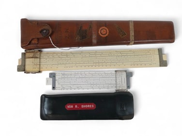2. Gen. Shores slide rulers.