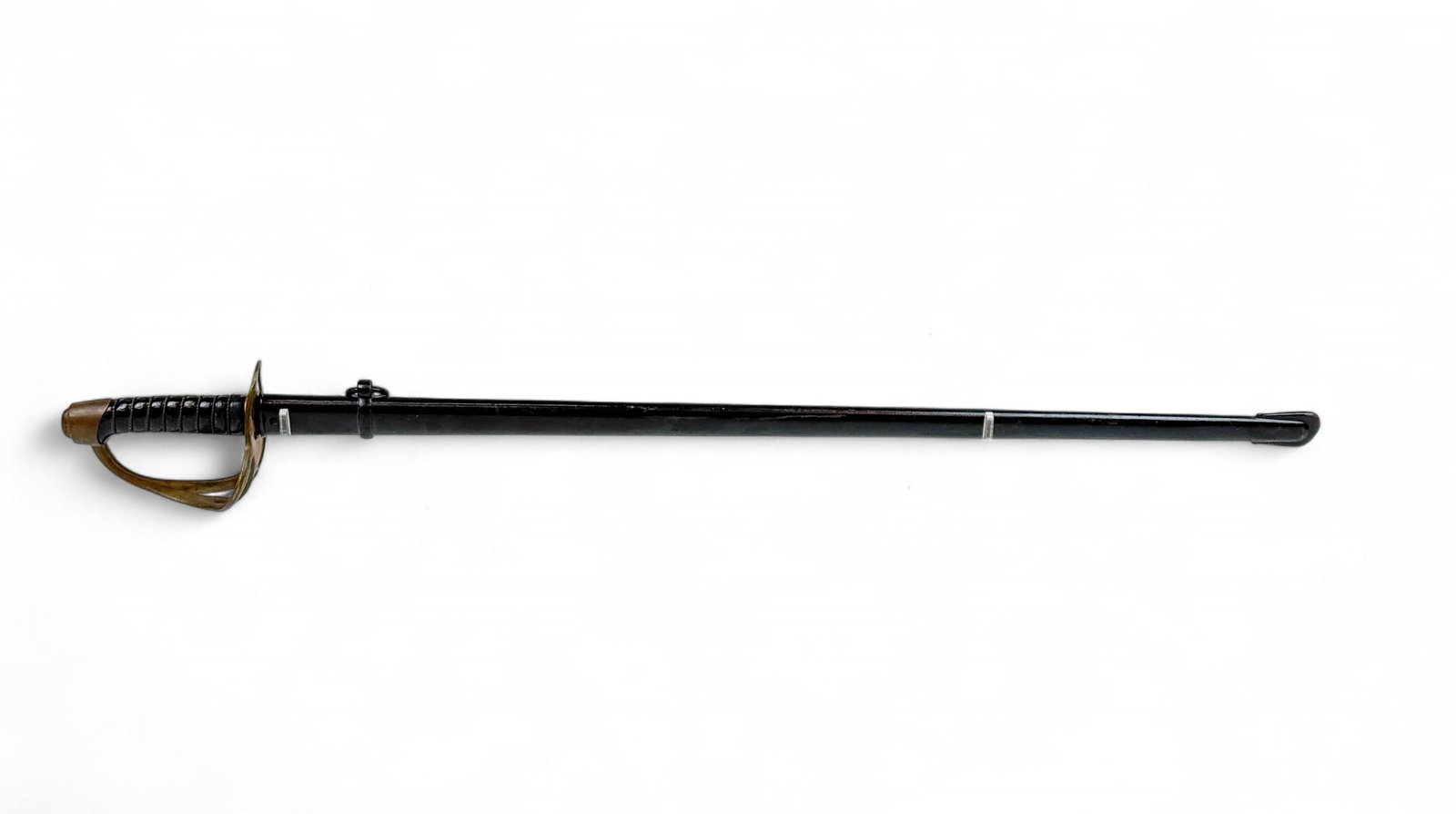 Continental heavy cavalry sword with scabbard: A continental heavy cavalry sword with scabbard. 34" straight blade. Ricasso marked "GB" in circle with Rampant lion of Gothic G and Crown over "FL" and 1888. Marked "LD" on spine. Brass guard seriali
