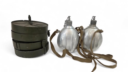 Italian M1935 canteens & Mine Measuring Tape