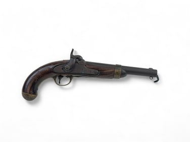 U.S. H. Aston M1842 percussion pistol.