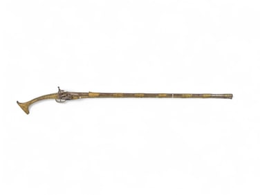 Balkan Tancica Miquelet parcel gilt musket.