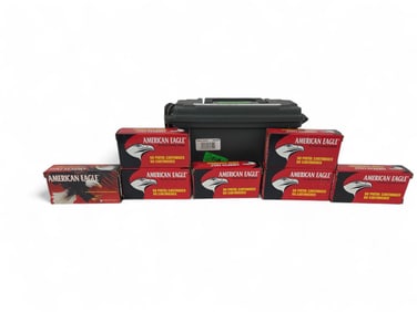 7 Federal American Eagle 9mm ammo, 300 rounds
