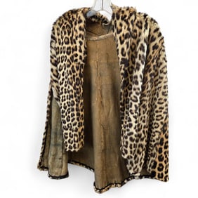 Leopard fur cape VA BUYERS ONLY