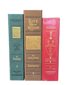 3 Vols. of Mark Twain. Easton Press.