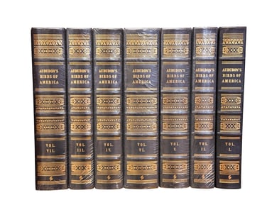 7 Vols. Audubon's Birds Of America. Easton Press.