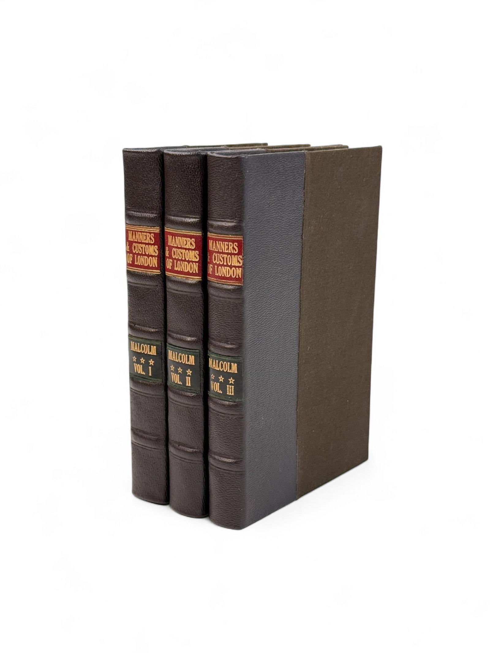 3 vols. Anecdotes of Manners and Customs of London: [British Society] Malcolm, James Peller. Anecdotes of the Manners and Customs of London From the Roman Invasion to the Year 1700; Including the Origin of British Soceity, Customs and Manners, With a g