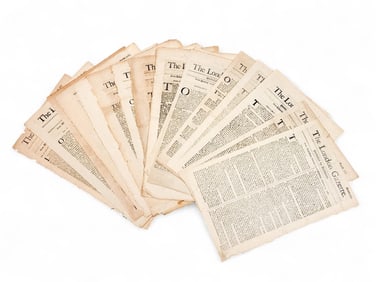 15 Issues of The London Gazette