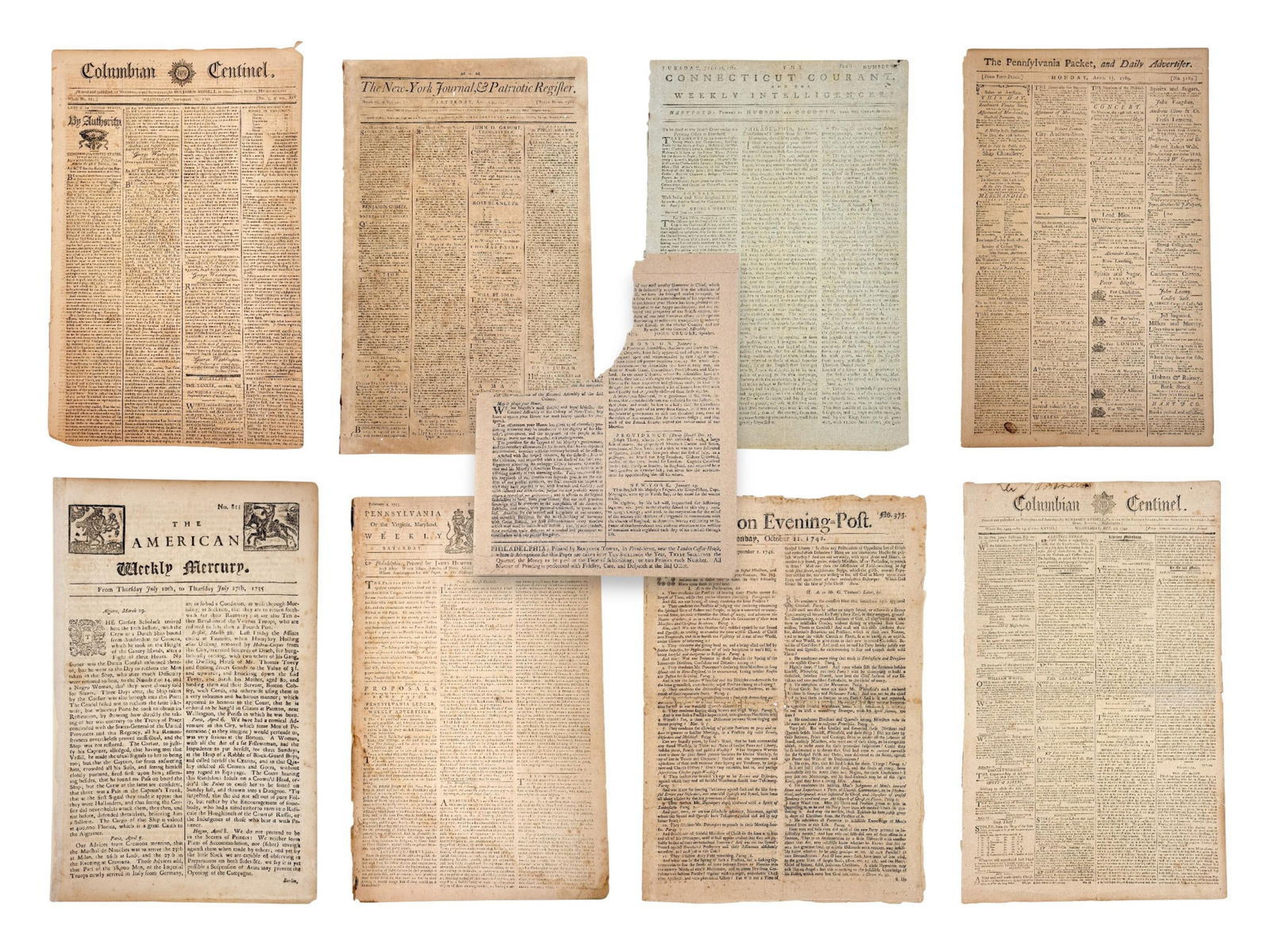 9 Early Colonial Newspapers (1 of 20)