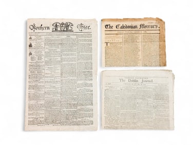 3 18th C. European Newspapers