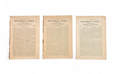 3 Issues of Dicken's "Household Words"