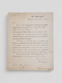 1864 War Department Appointment