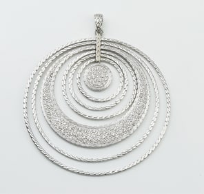 John Hardy Sterling Silver & Diamond Pendant