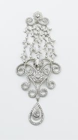 14KWG Diamond Drop Pendant