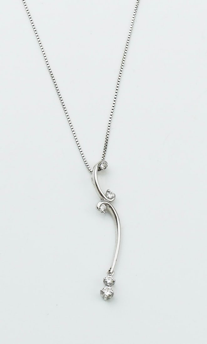 14KWG Diamond Drop Pendant (1 of 2)