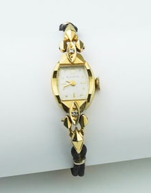 14KYG Ladies Bulova Watch