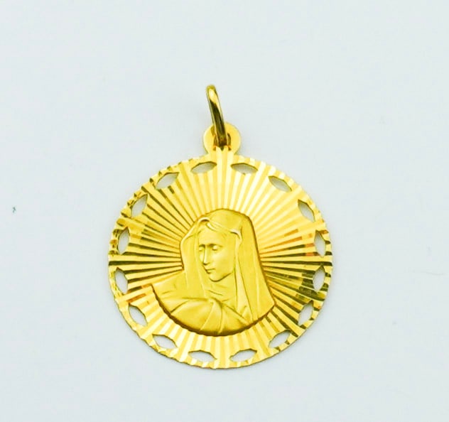 14KYG "Madonna" Pendant (1 of 1)