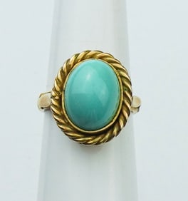 14KYG Turquoise Ring