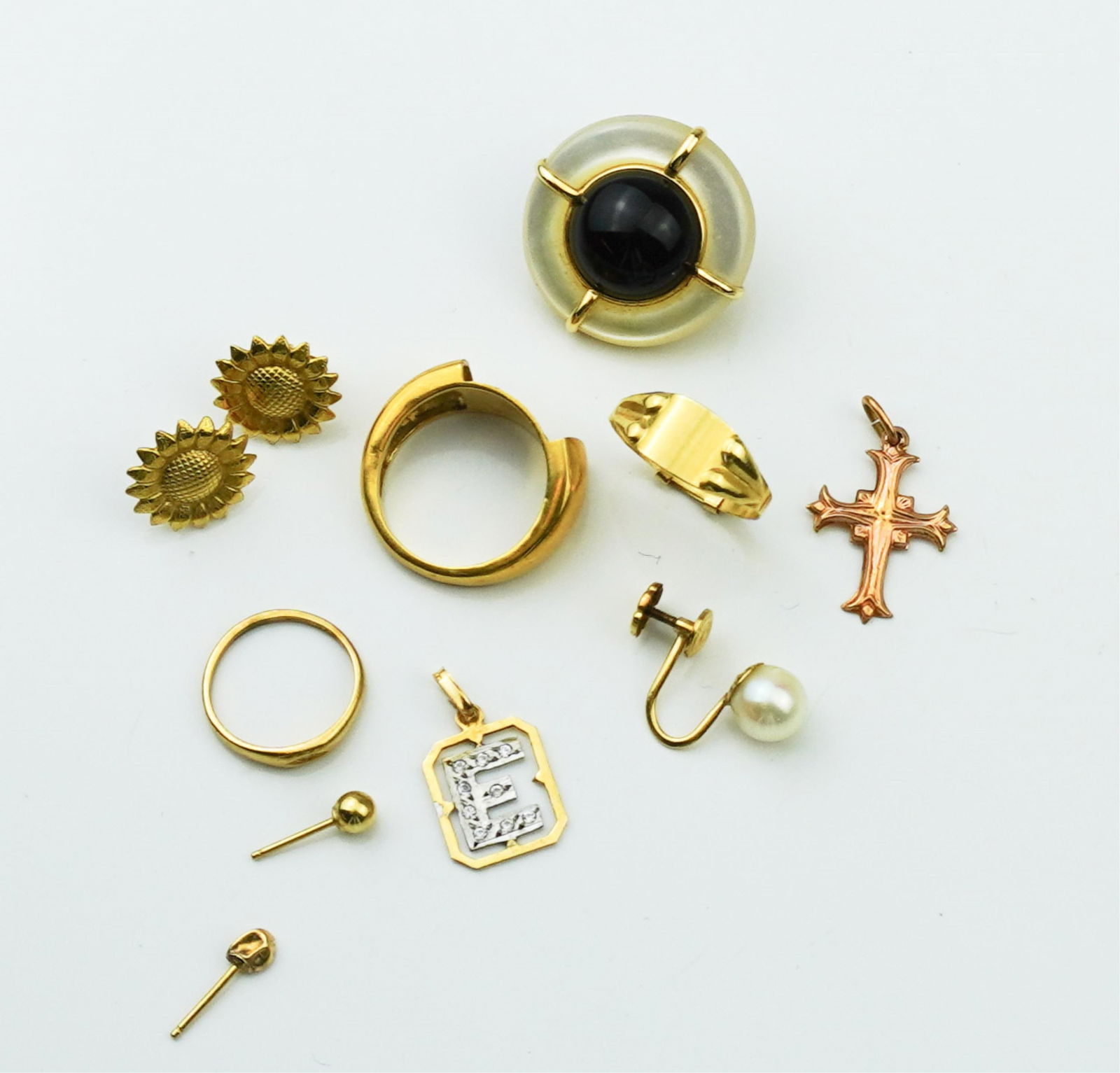 Grouping of 14K/18KYG Jewelry "Odds & Ends" (1 of 1)