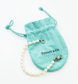 Tiffany & Co. Sterling Silver & Pearl Bracelet