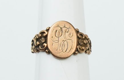 14KYG Monogrammed Ring