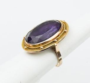 14KYG Amethyst Ring