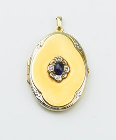 Vintage 14KY/WG Locket
