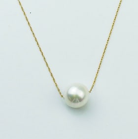 12.5mm South Sea Pearl Necklace w/14KYG Chain