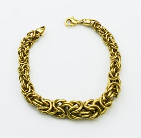 14KYG Graduated Figaro Link Bracelet