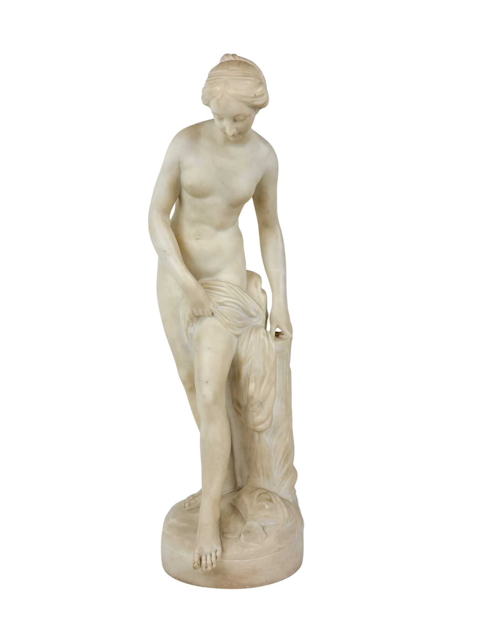 After Falconet, "La Baigneuse," marble. (1 of 7)