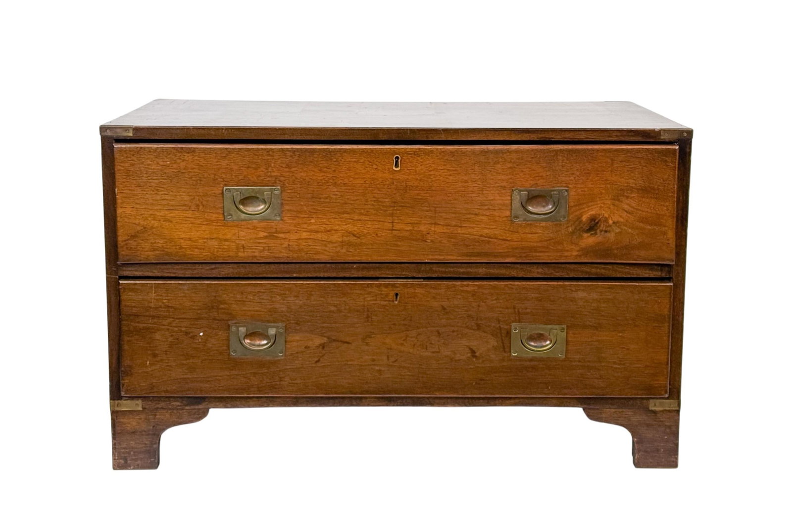 Mahogany campaign chest. (1 of 5)